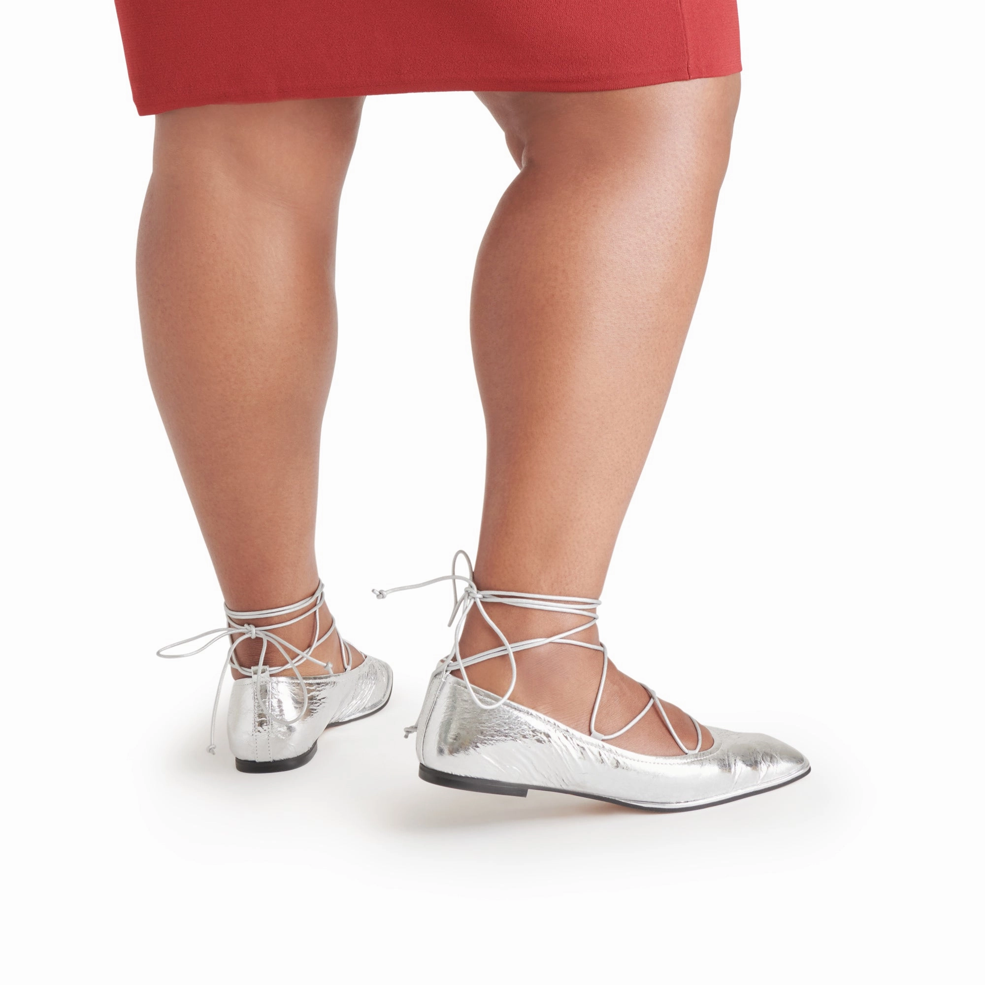Ryder Flat - Silver Abrasion Resistant Upper Bendable Sole Design