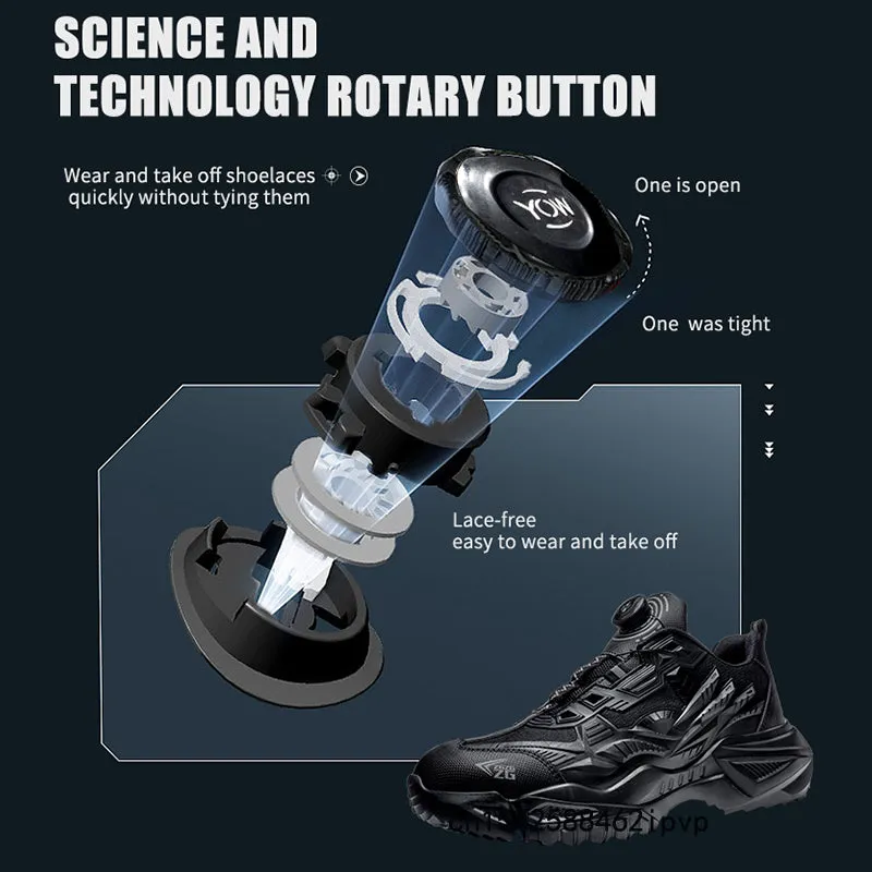 S1 safety shoes steel wire rotating buckle