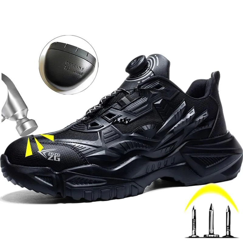 S1 safety shoes steel wire rotating buckle