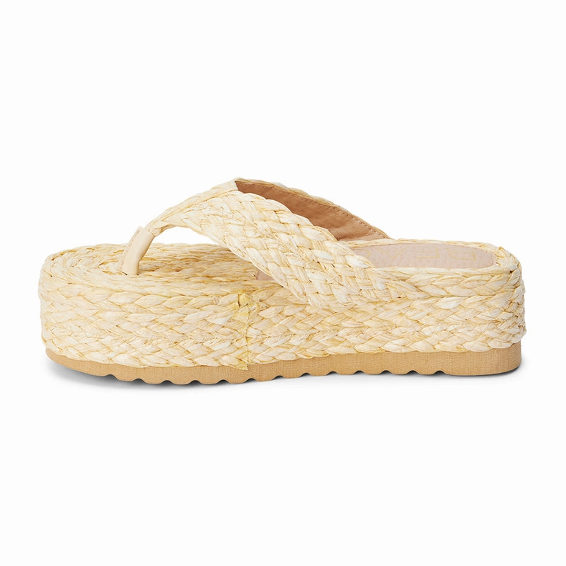 Travel sandals Low Profile Sidewalls Sailor Platform Sandal - Natural