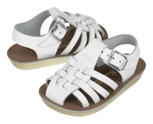 Salt-Water Sun-San | Kids Sailor Sandals | White