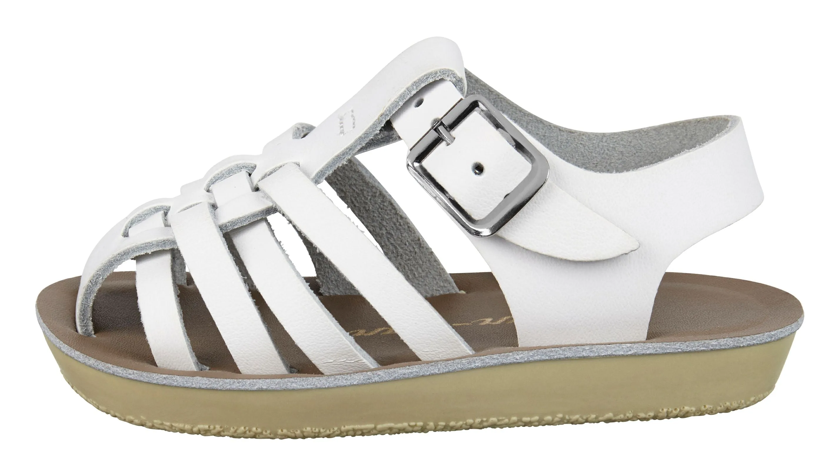 Salt-Water Sun-San | Kids Sailor Sandals | White