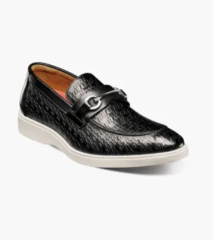 Salyer  Moc Toe Bit Slip On-Black | Stacy Adams Tight Fit Multi Density Cushioning Durable flexibility Salyer  Moc Toe Bit Slip On-Black | Stacy Adams