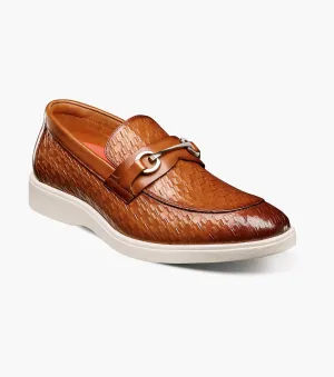 Salyer  Moc Toe Bit Slip On-Tan | Stacy Adams Durable Tread Design Salyer  Moc Toe Bit Slip On-Tan | Stacy Adams Flexible Support Breathable Synthetic