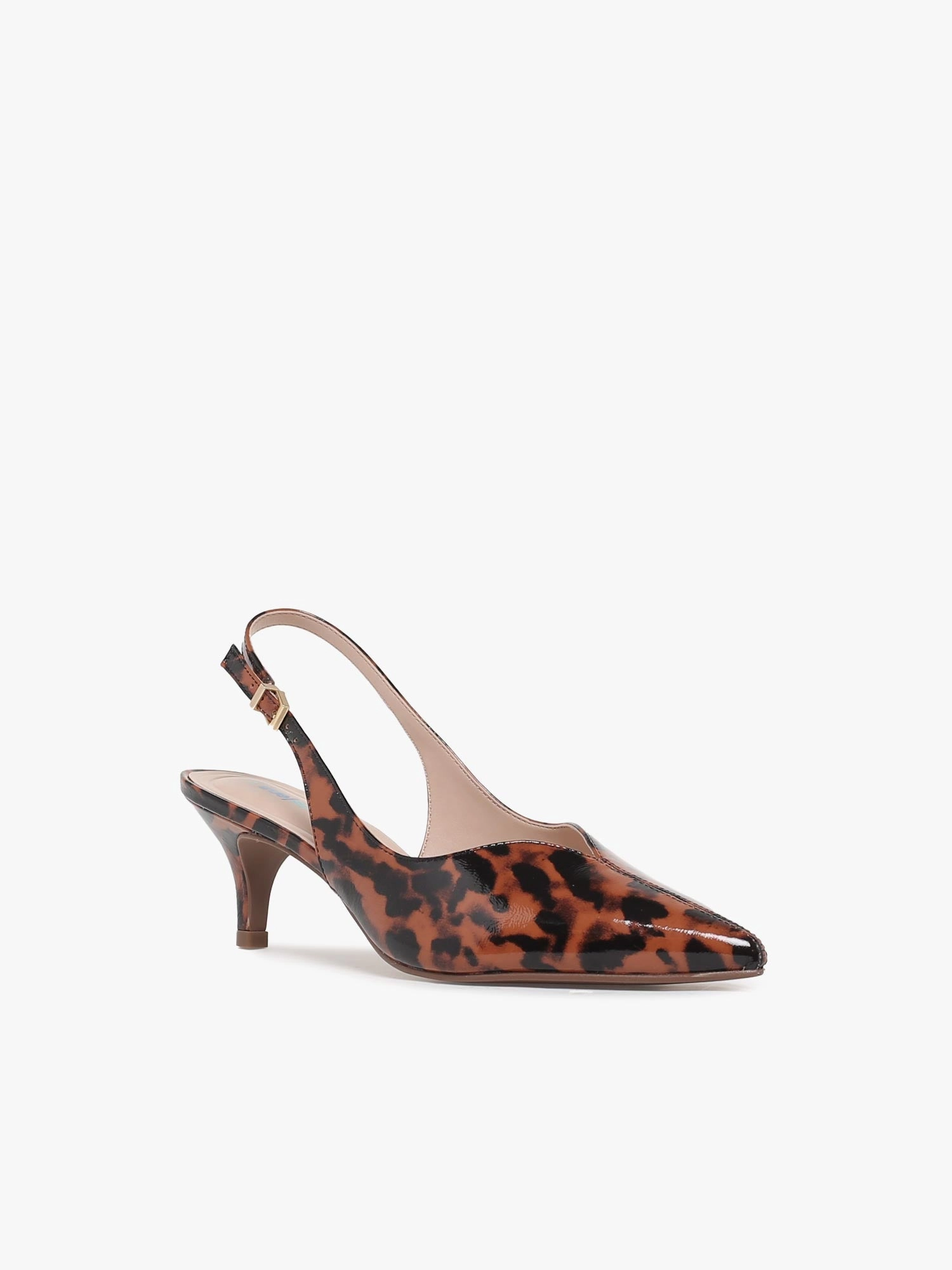 On Foot Samantha Tortoise Natural Couro Verniz