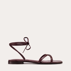 Sand Free Drainage Holes The Wrap Sandal - Burgundy Nappa The Wrap Sandal - Burgundy Nappa Light Activity