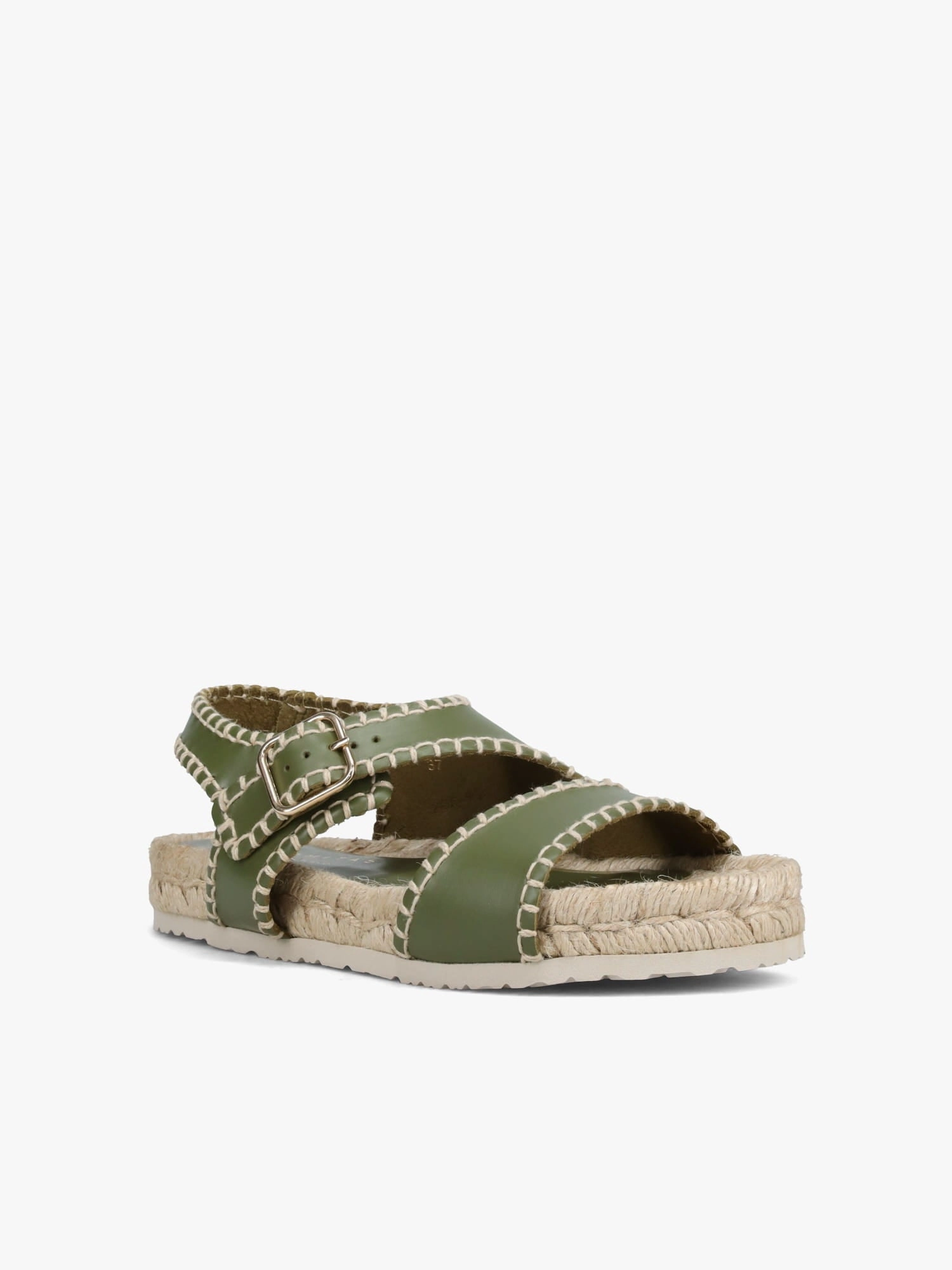 Heel Customizable Straps Aba Khaki Calidis Leather