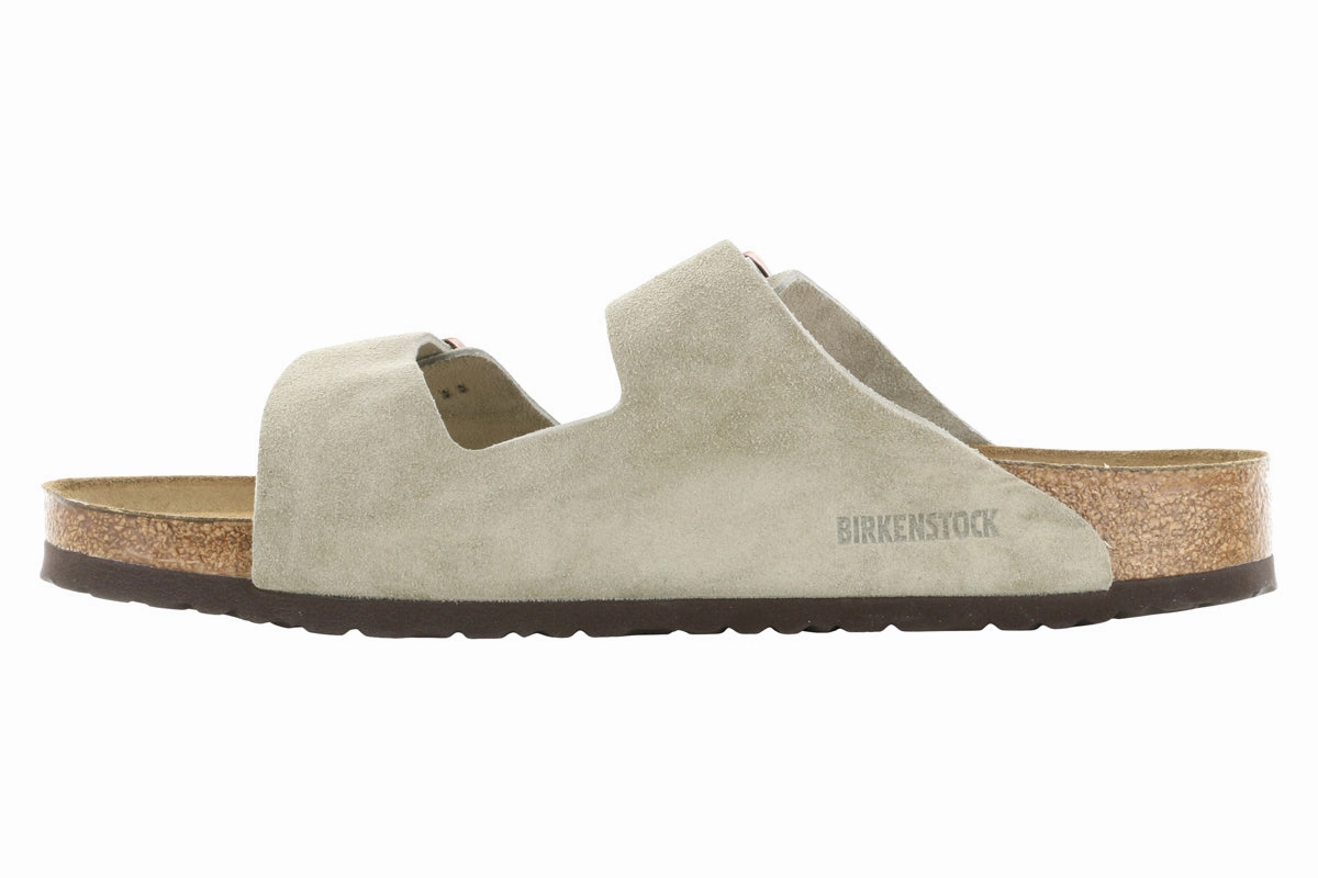 Birkenstock Arizona Soft Footbed Suede Leather Taupe Cloud Feel
