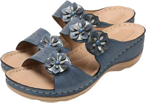 Sandals for Women, Women Comfortable Sandals Slippers Anti-Slip Breathable Vintage Flip Flop with Arch Support