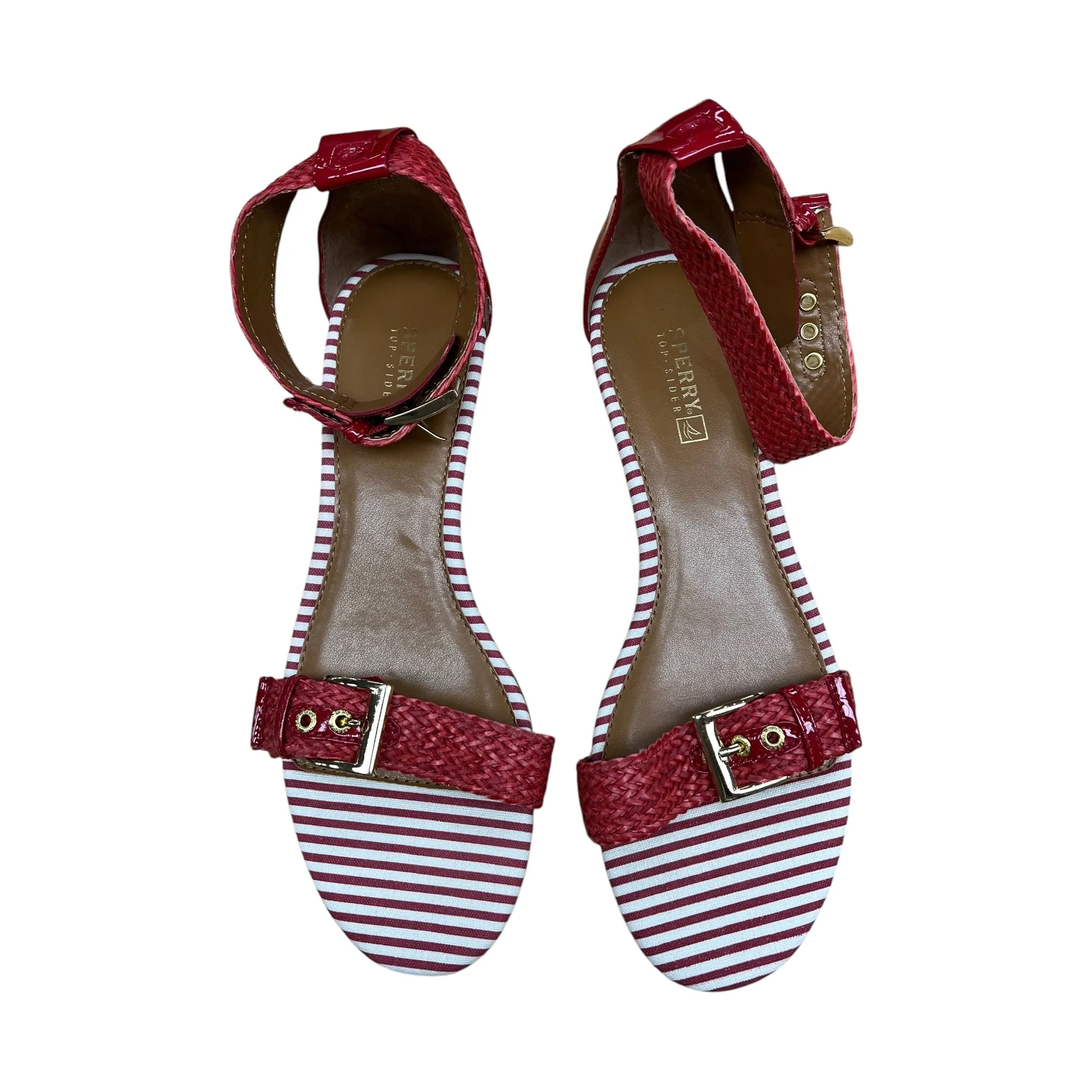 Sandals Heels Wedge By Sperry In Red, Size:10