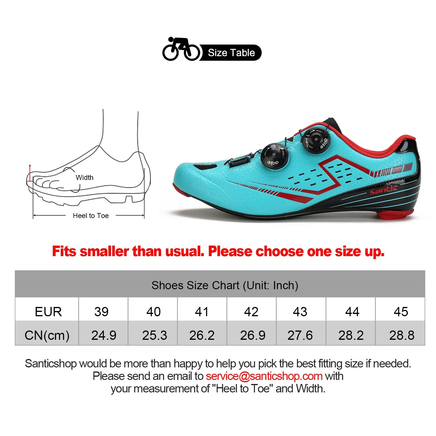 Santic Berton Blue Men Road Cycling Shoes