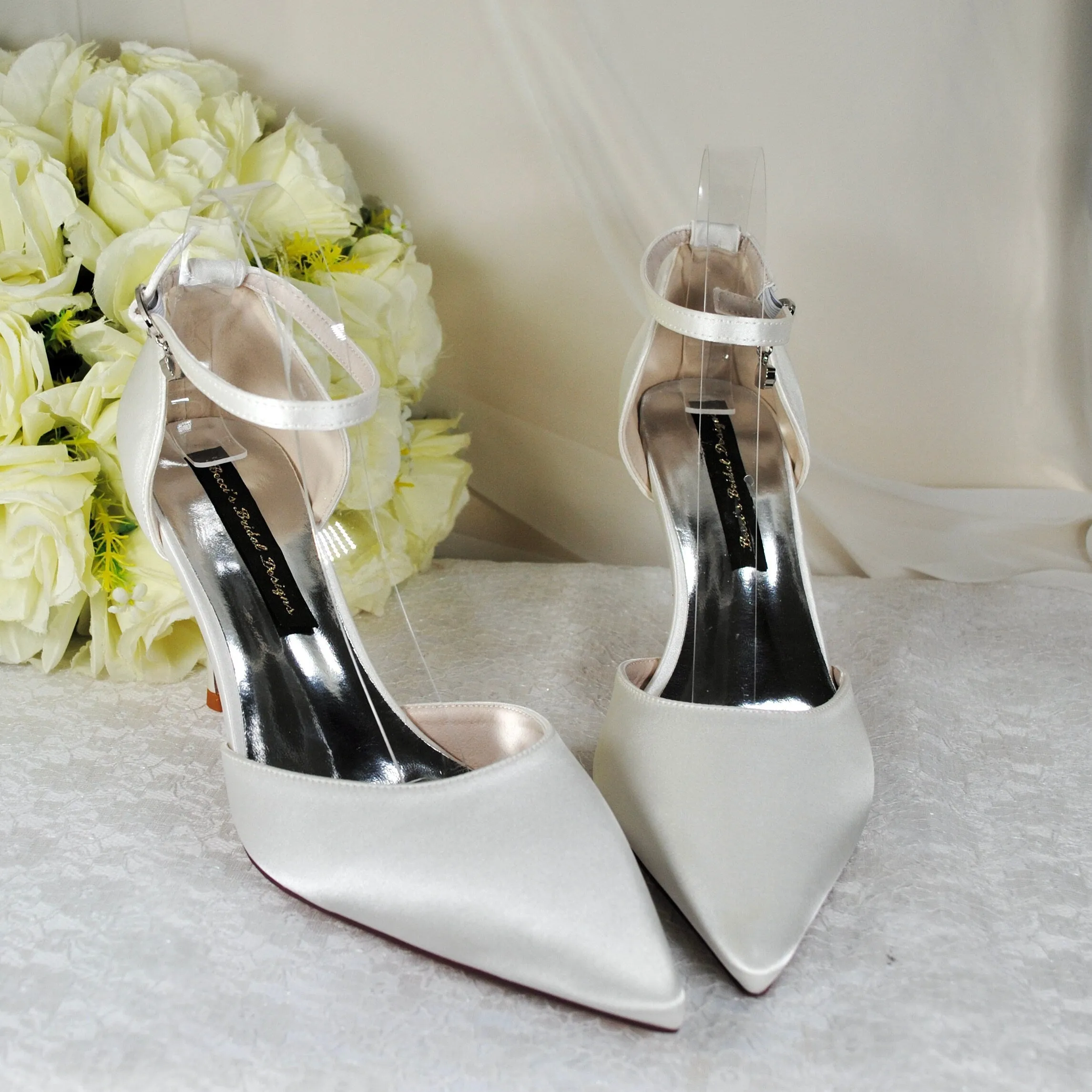 Satin Bridal Sandals | Custom Colours