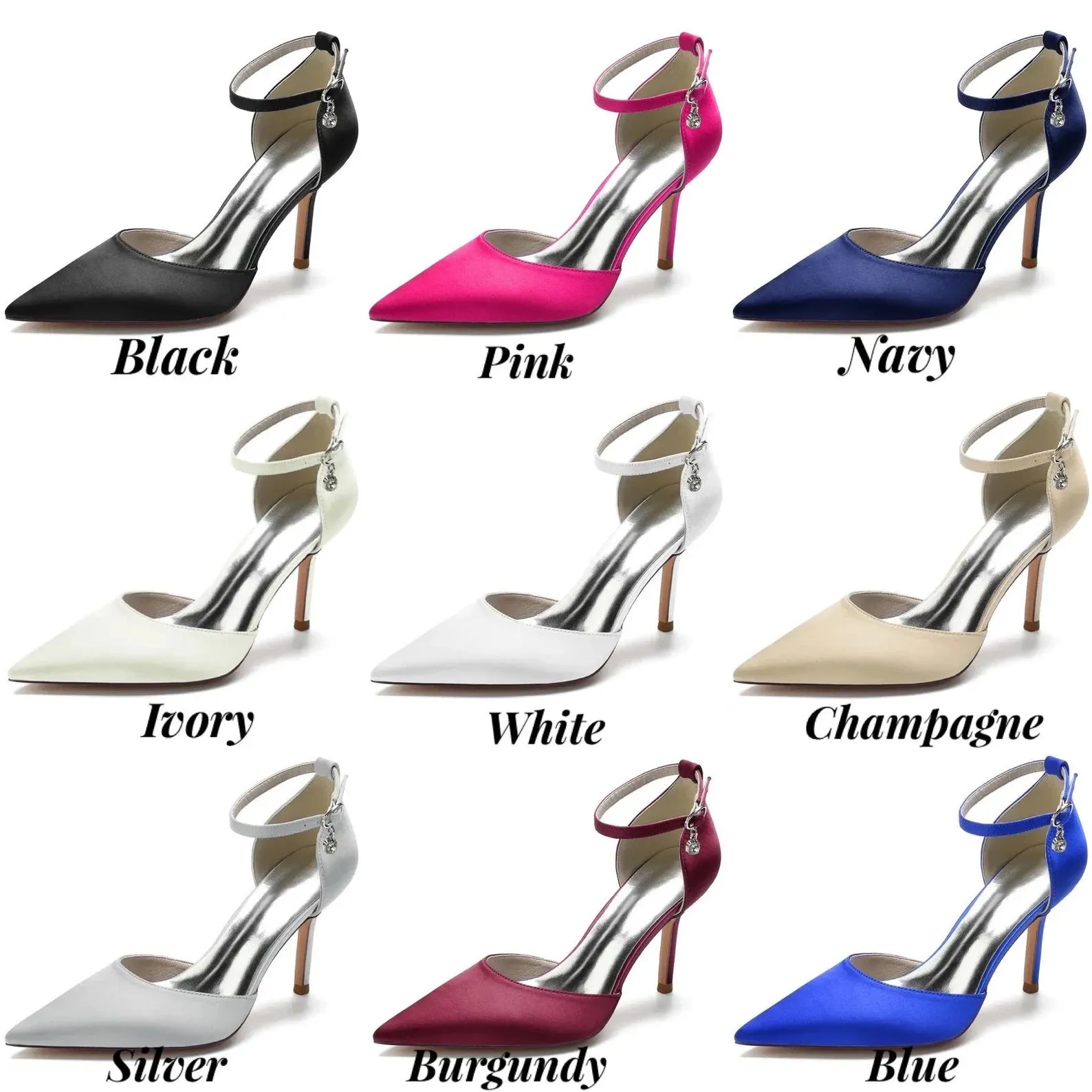 Satin Bridal Sandals | Custom Colours