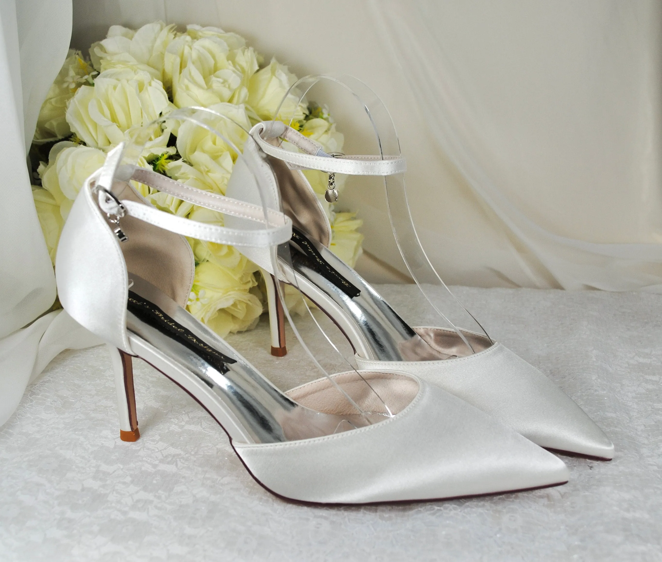 Satin Bridal Sandals | Custom Colours