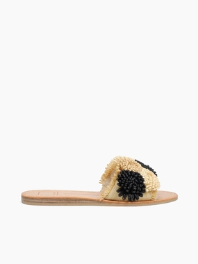 Scent-Neutral Danela Black Natural raffia Danela Black Natural raffia Chic Shoes