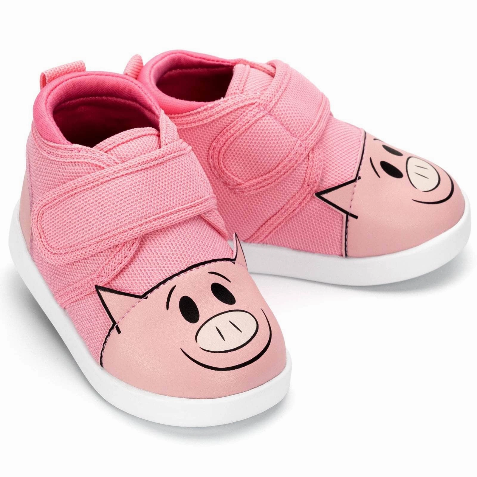 Ventilated Mesh Travel Enthusiasts Energy Walk Mo Willems' Piggie Squeaky Toddler Shoes | Pink