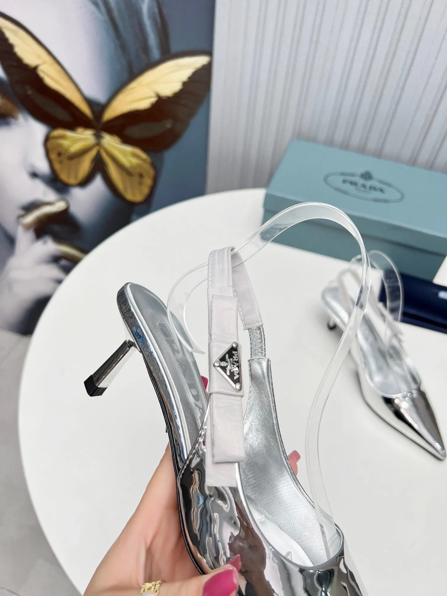 SE1145 PD Leather Slingback Pumps 50mm / Size5-10