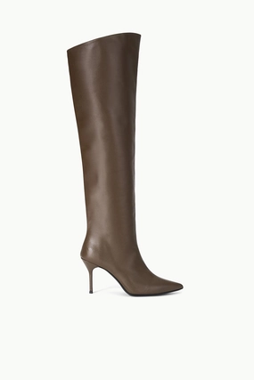 SEBASTIAN OVER THE KNEE BOOT | TRUFFLE Lace Up Quick Dash SEBASTIAN OVER THE KNEE BOOT | TRUFFLE
