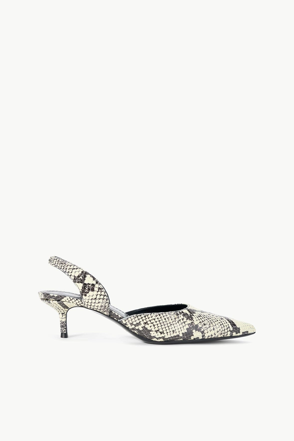Adjustable Hook and Loop Closure SEBASTIAN SLINGBACK | WHITE SNAKE