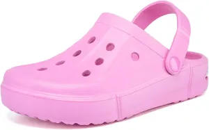 SECHRITE Womens Slip-on Clogs Shoes, Cussioned Comfort Garden Shoes Non Slip Lightweight Beach Sandals Slippers