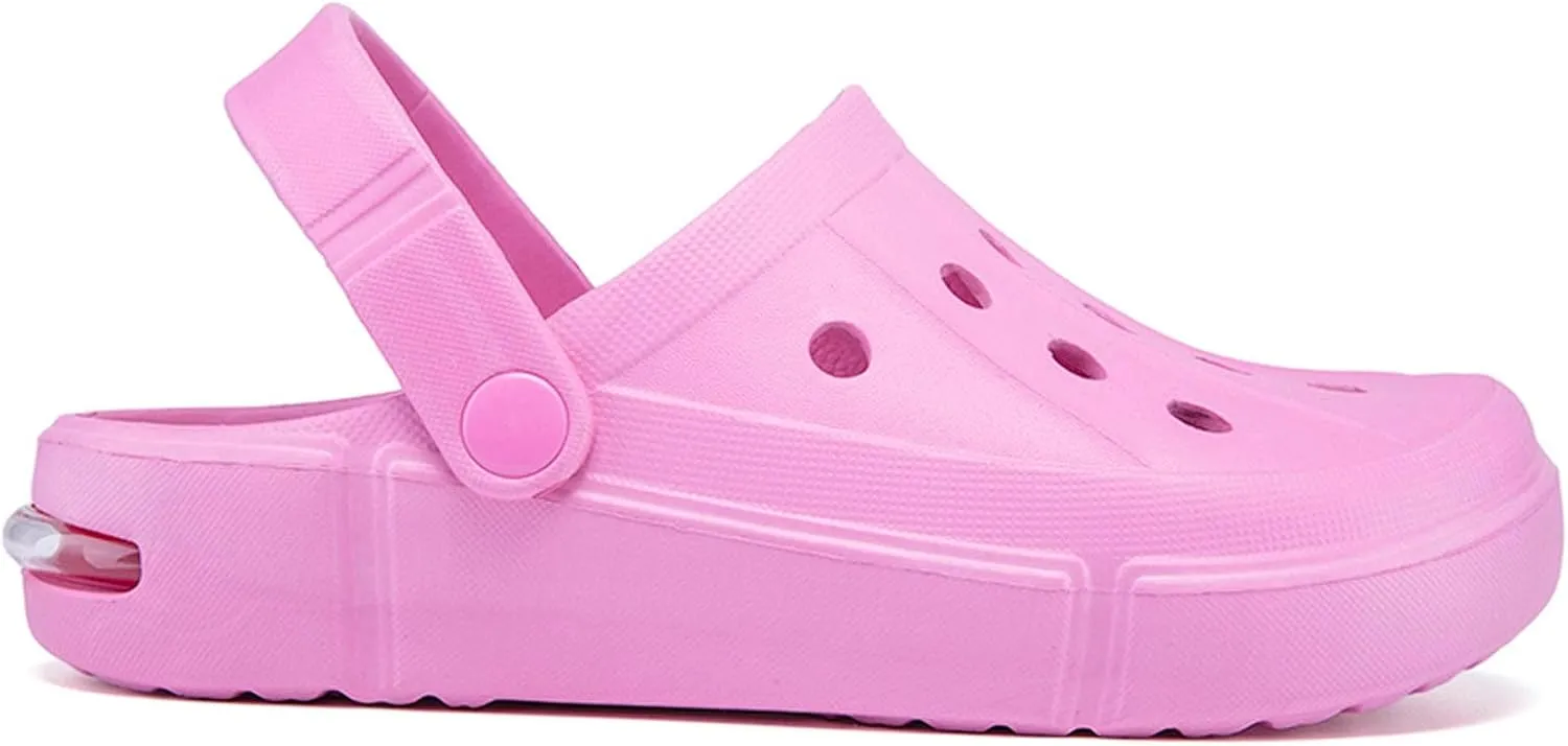 SECHRITE Womens Slip-on Clogs Shoes, Cussioned Comfort Garden Shoes Non Slip Lightweight Beach Sandals Slippers