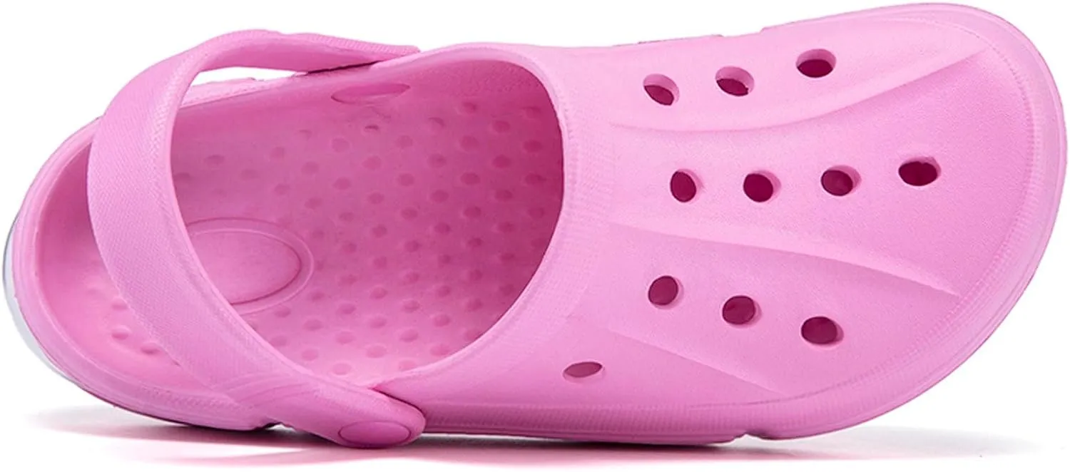 SECHRITE Womens Slip-on Clogs Shoes, Cussioned Comfort Garden Shoes Non Slip Lightweight Beach Sandals Slippers