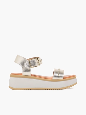 Secure Fit Closure Lucrecia Platino Pelle Breathable Walking Shoes Lucrecia Platino Pelle