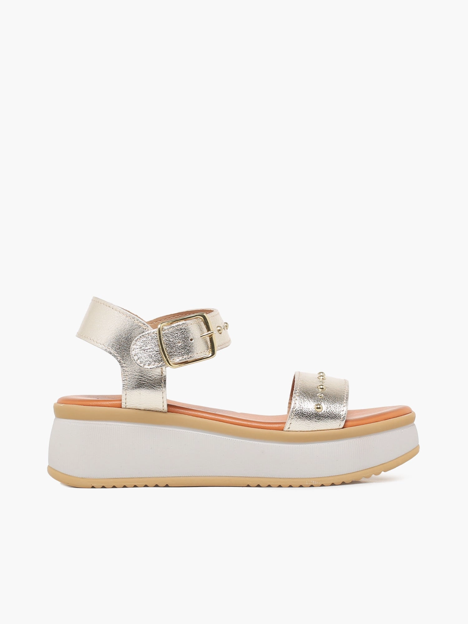 Breathable Walking Shoes Lucrecia Platino Pelle