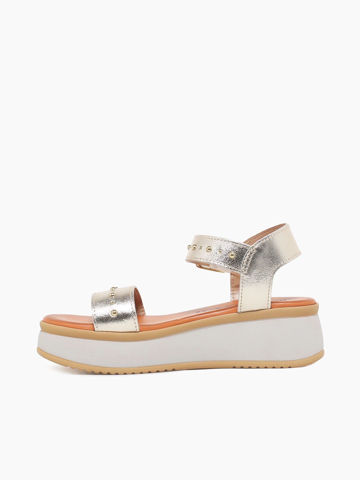 Lucrecia Platino Pelle Slip-Resistant Sole Elegant