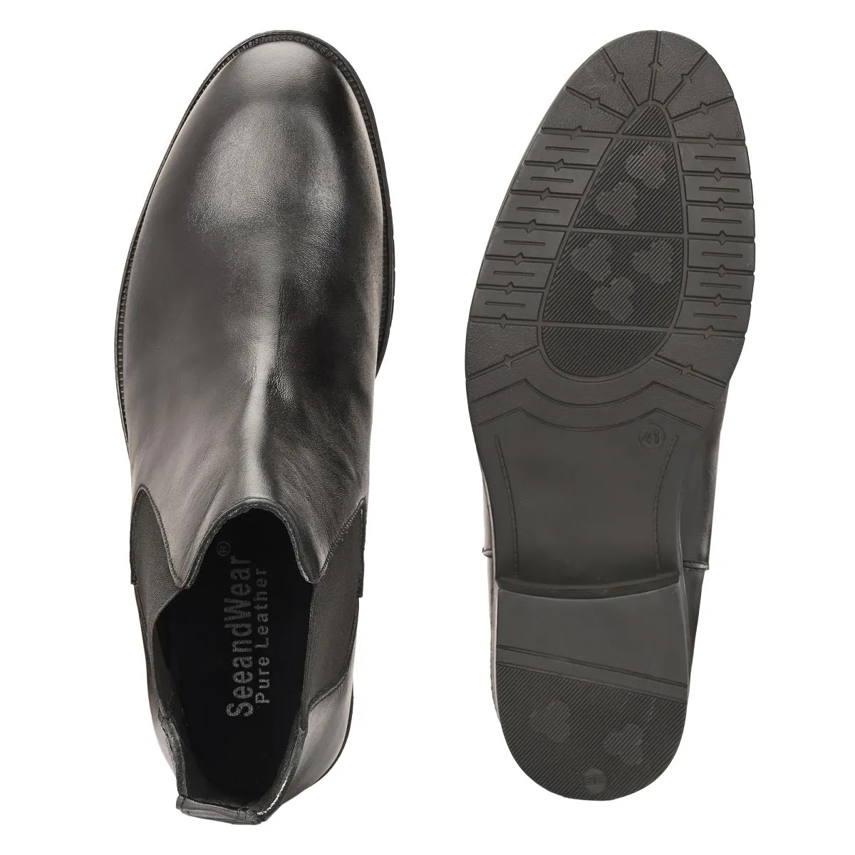 SeeandWear Leather Chelsea Boots