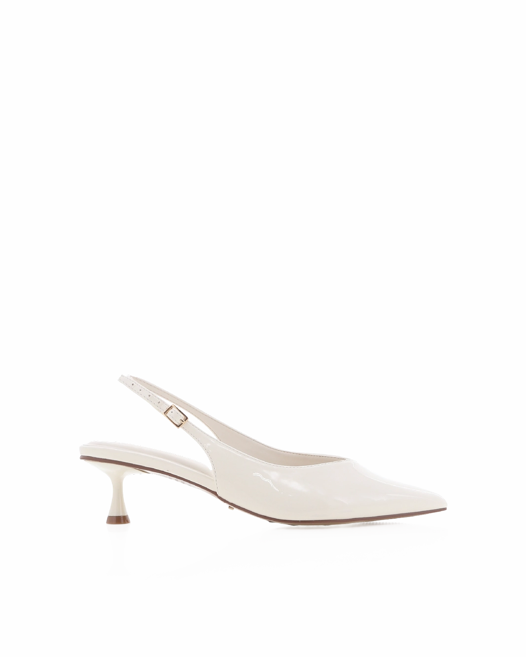Luxury heels Korean Chic SELAH WIDE FIT - BONE PATENT