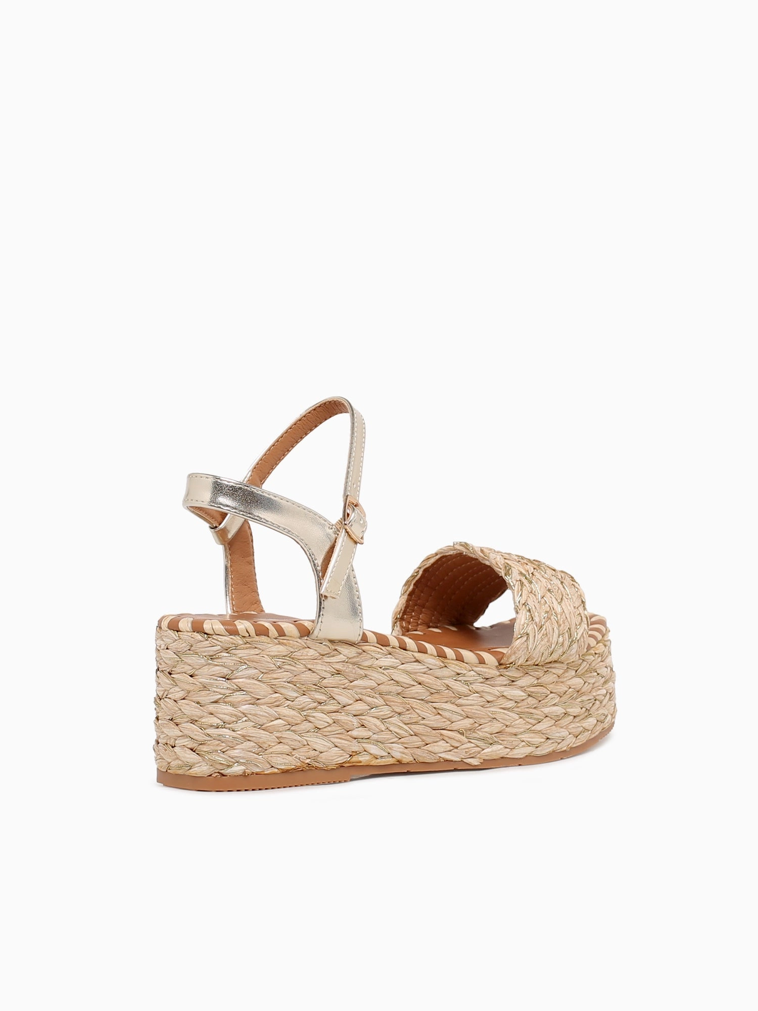 Closed back Weather Easy Kai Lt Gold Raffia