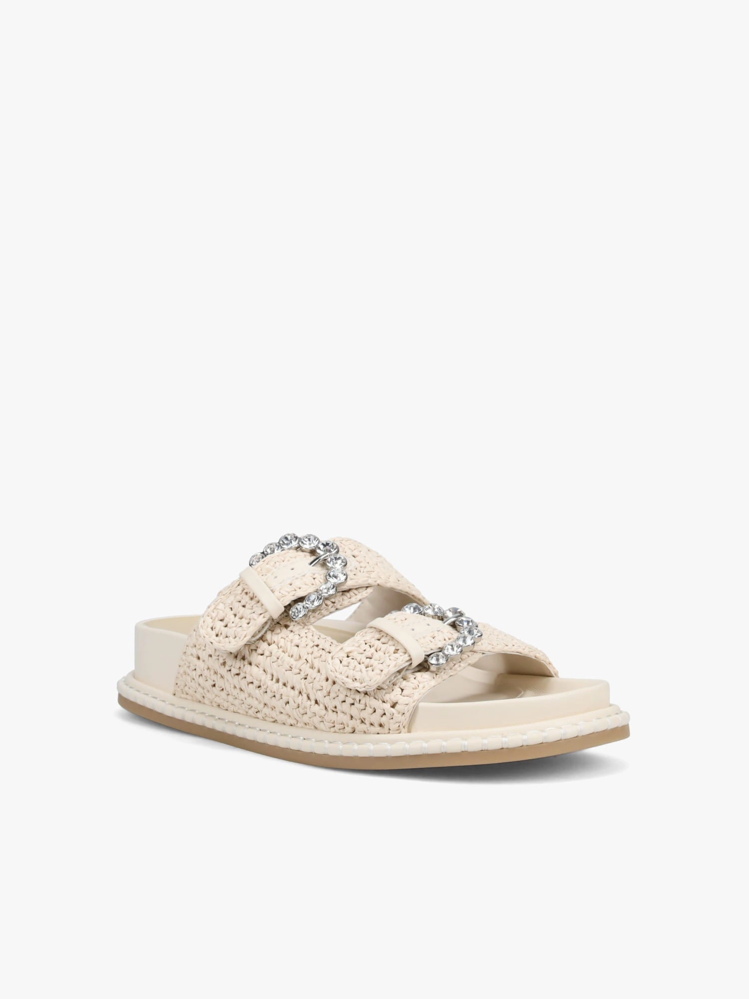 wedge sandals Weekend Chill Shauny Crystal Oatmeal Knit