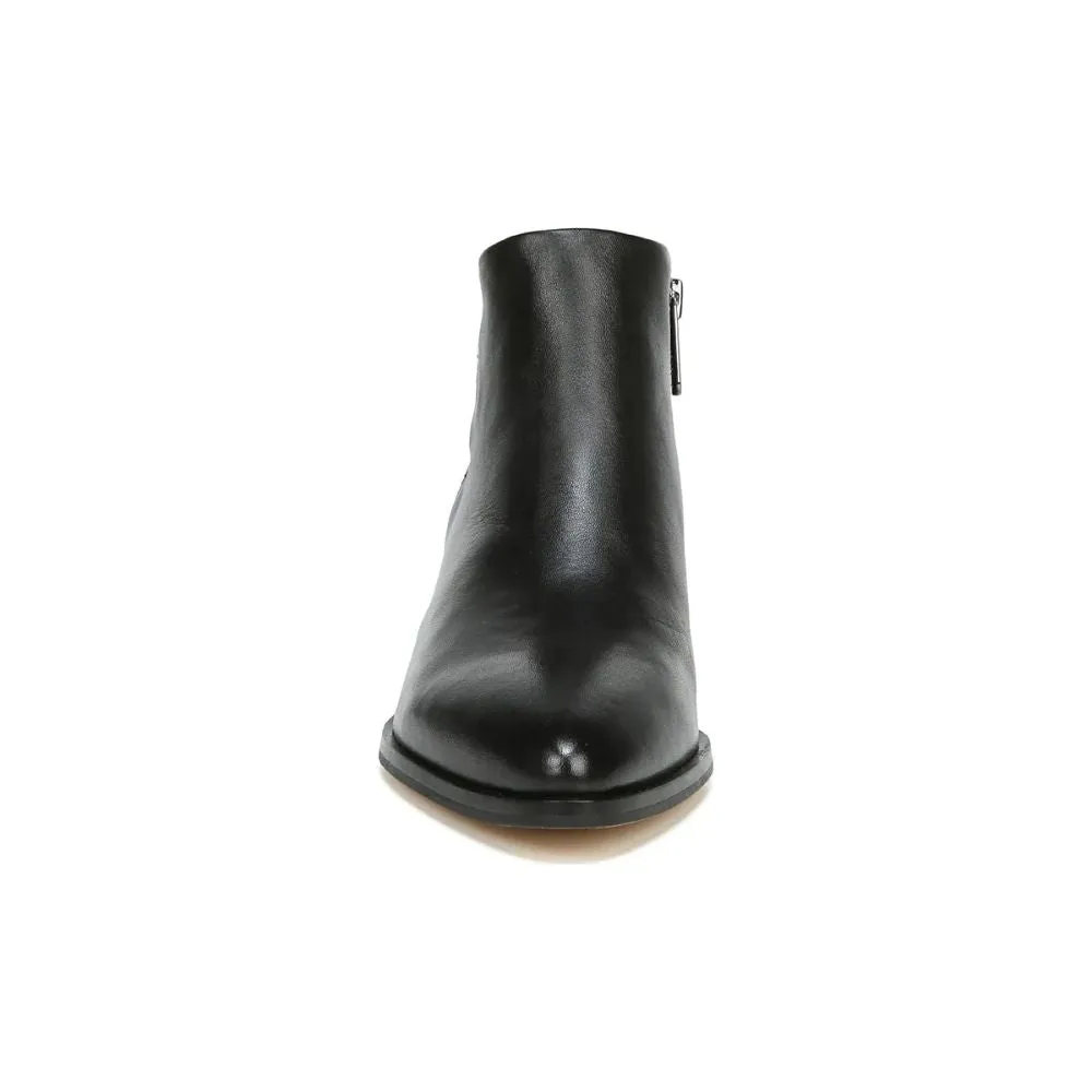 Shellson Black Leather Franco Sarto Ankle Boots