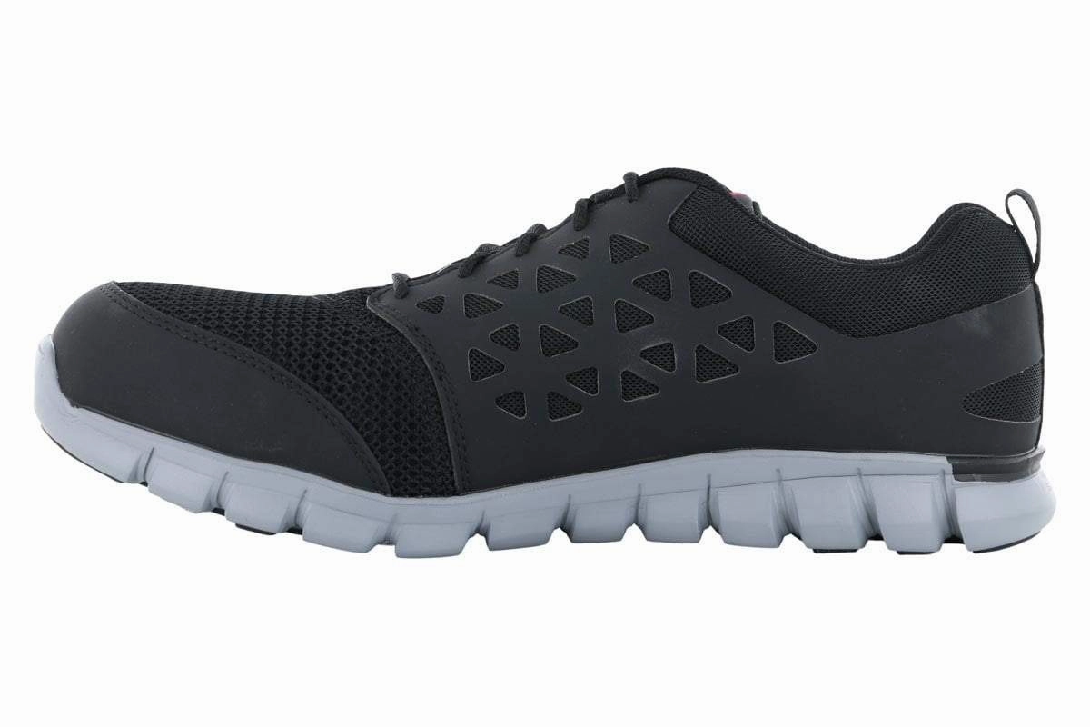 Stability Control Shoes Industrial Footwear Reebok Sublite Alloy Safety Toe Shoe Black