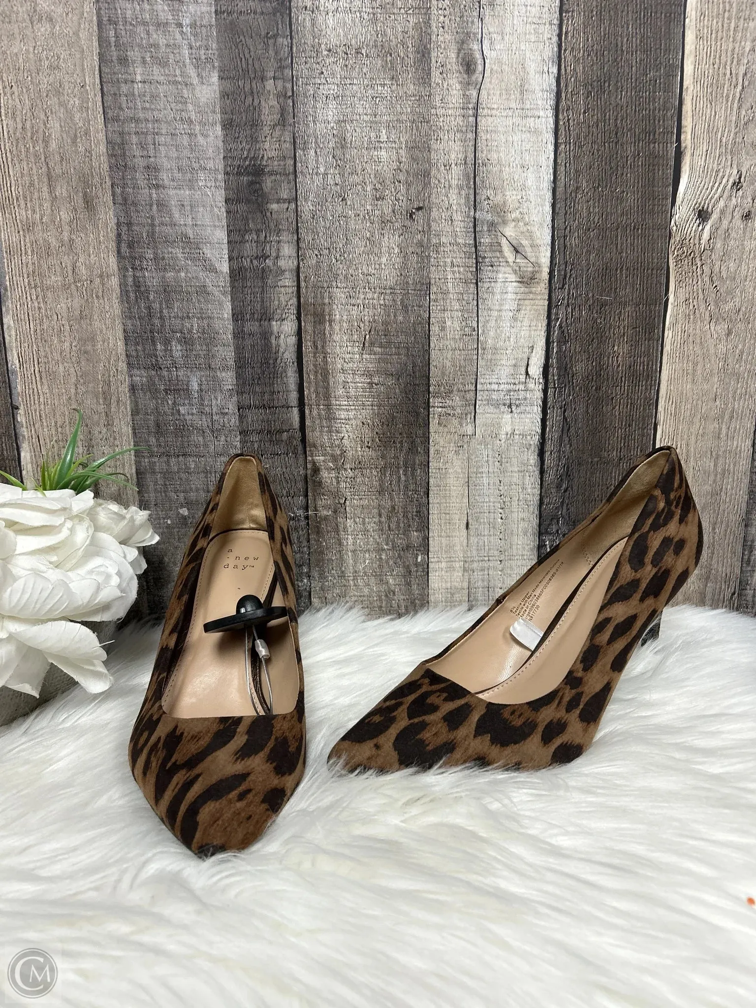 Shoes Heels Stiletto By A New Day In Animal Print, Size: 8.5