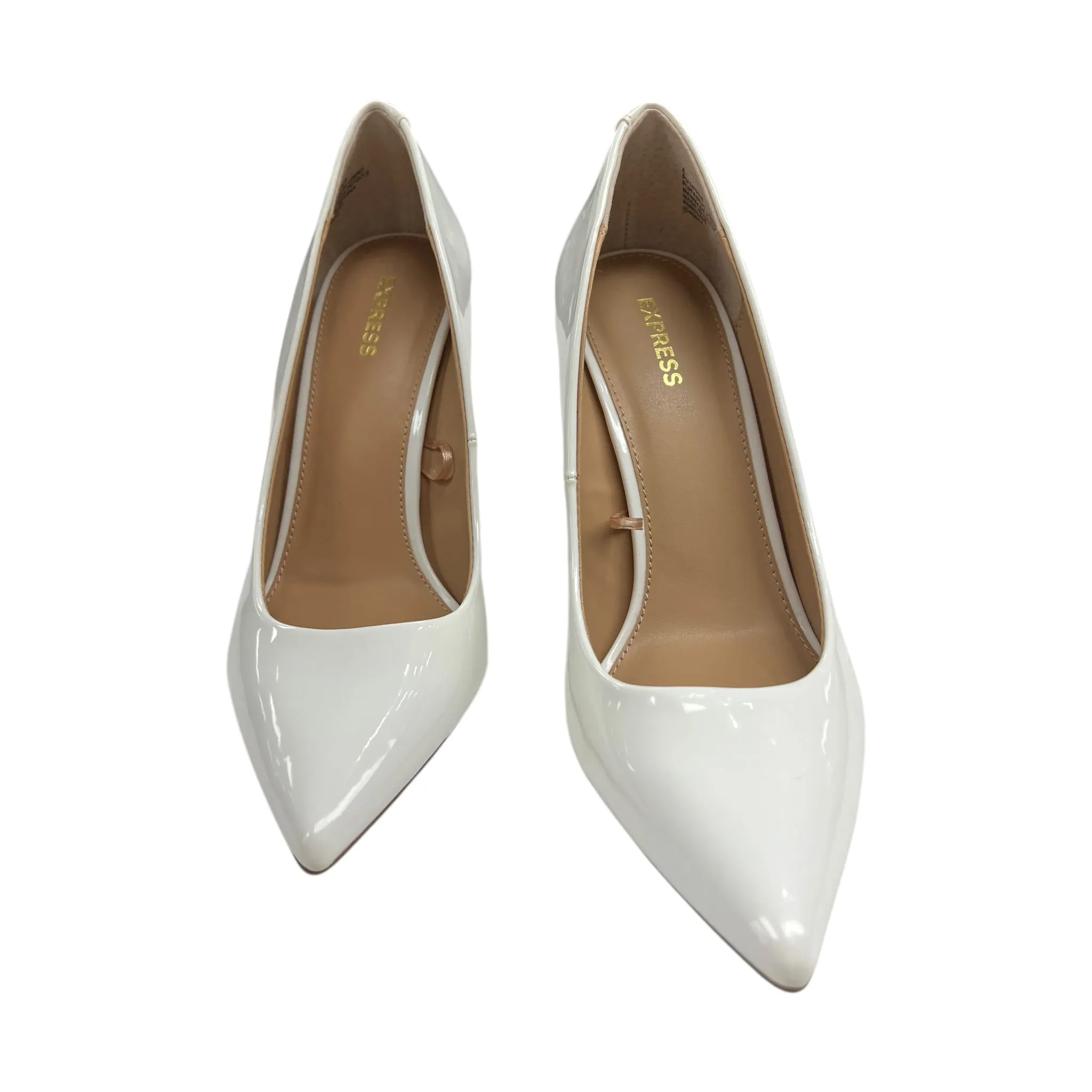 Shoes Heels Stiletto By Express In White, Size:8