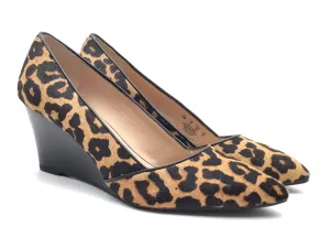 Shoes Heels Wedge By Franco Sarto In Leopard Print, Size: 10