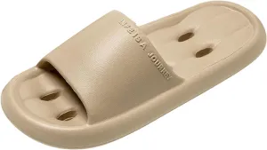 Shower Shoes for Women and Men Massage Pool Slides Soft Cushioned Slip Slides Slippers Fuzzy Arch Support