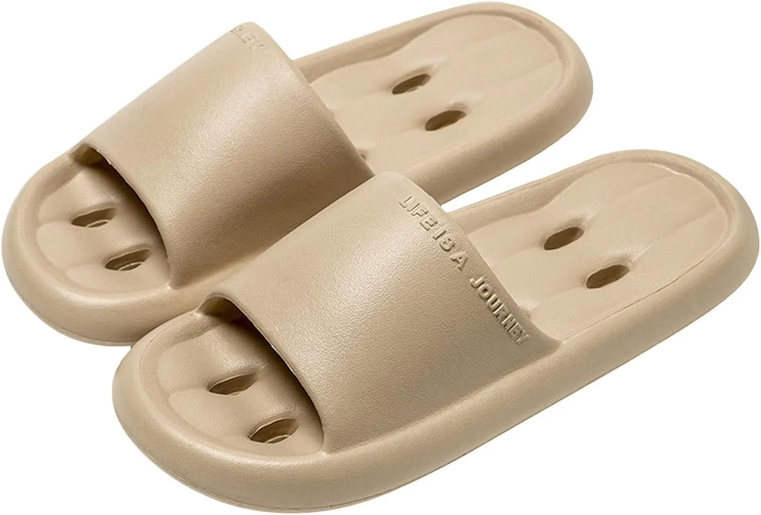 Shower Shoes for Women and Men Massage Pool Slides Soft Cushioned Slip Slides Slippers Fuzzy Arch Support