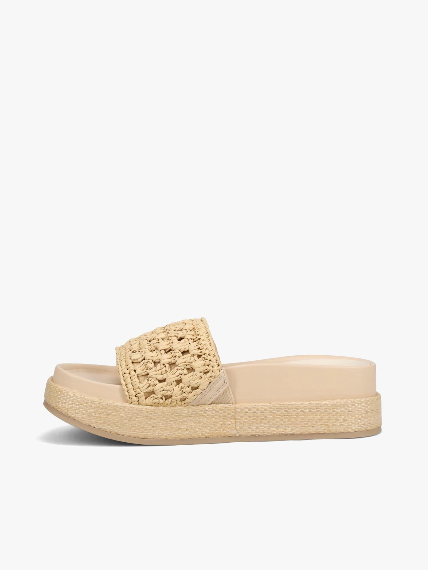 Sidona Flower Lt Natural Raffia Toe Post