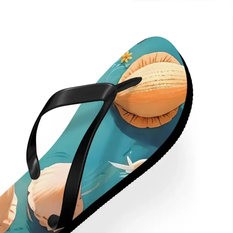 Sizzle your Dipaliz Sea Shell Unisex Flip Flops