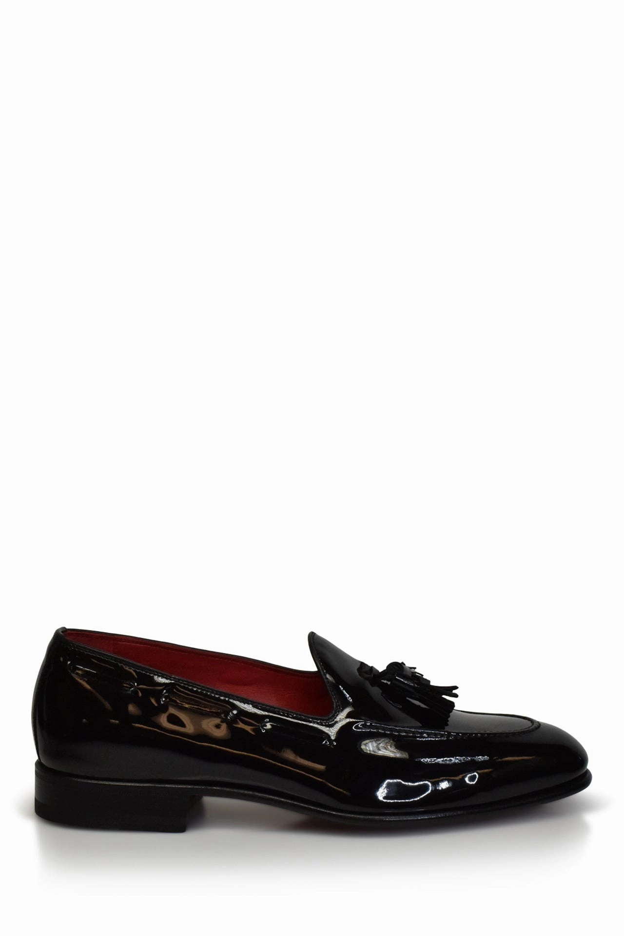 Wave Hike Urban Edge Patent Leather Cary Formal Tuxedo Loafer in Black