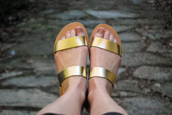 Slide "Clio" handmade sandals