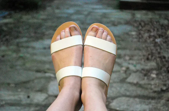 Slide "Clio" handmade sandals