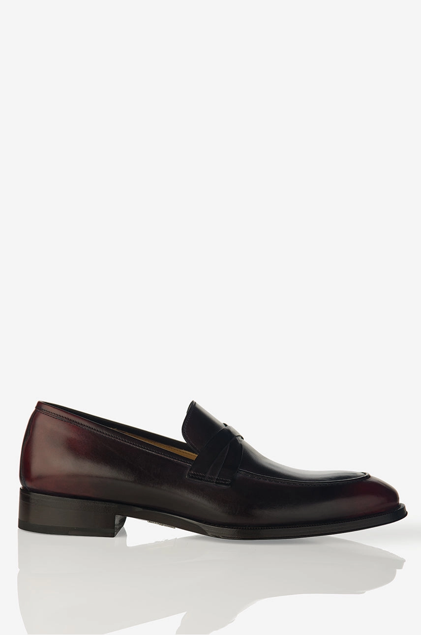 David August Leather Loafer in Anima Slim Profile
