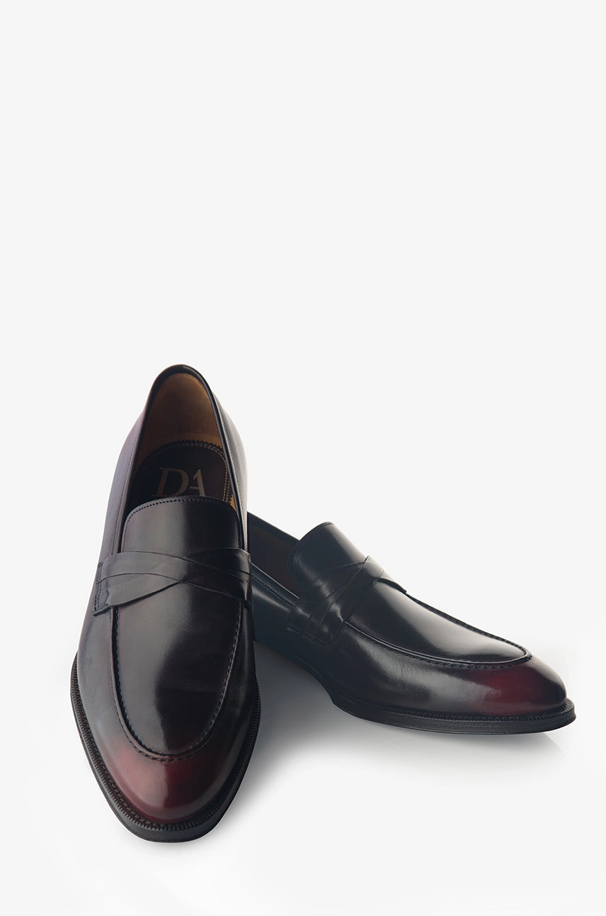 David August Leather Loafer in Anima Lace Up Adjustability Comfort   insole