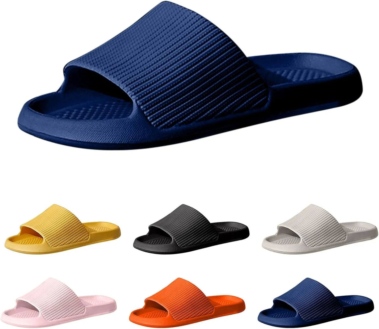 Slides for Men Womens Slides Mens Shower Shoes Shower Shoes Women Drainage Hole Lightweight Gym Slippers