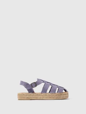 Sling-Back Espadrilles PAWI524FLY SUEDE VIOLET