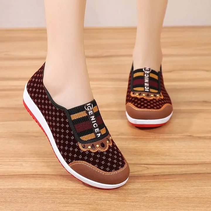 Slip On Elastic Walking Shoes